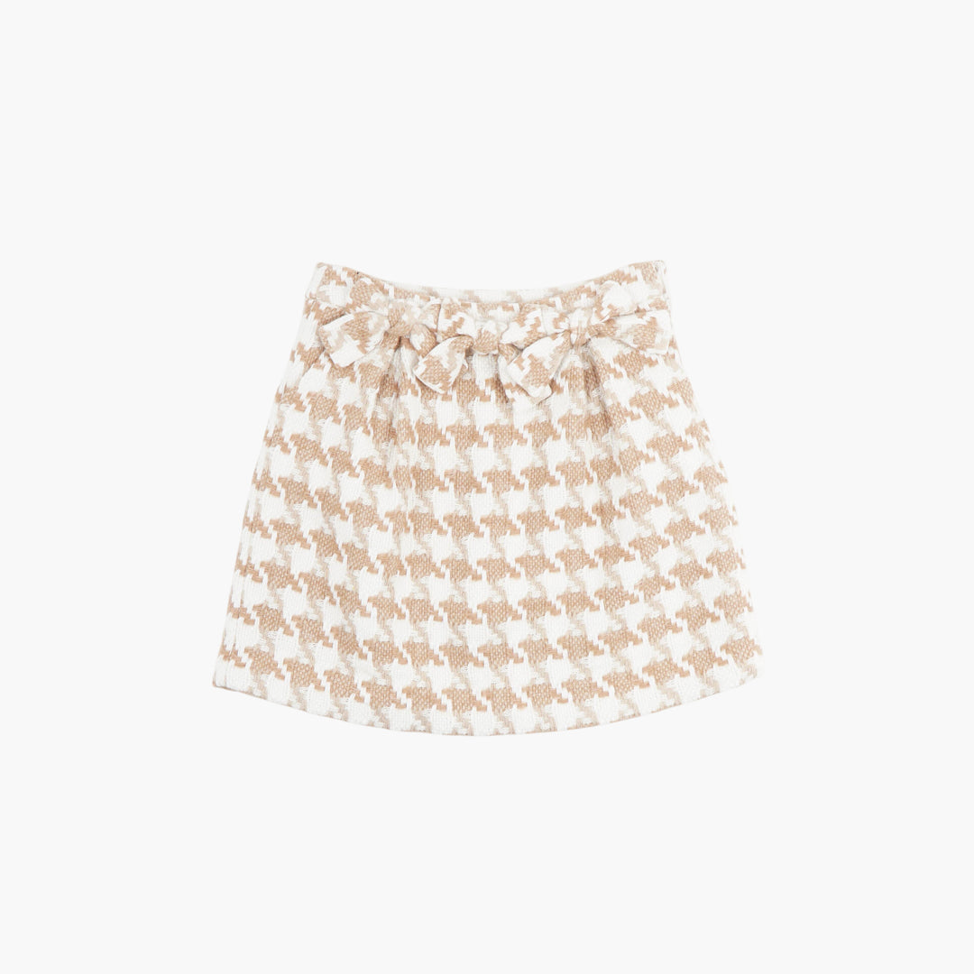 Edward Achour Paris Tweed Skirt Beige-White