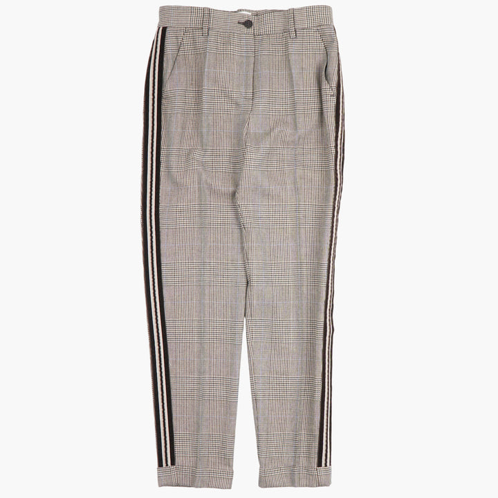 PAROSH Checked Beige-Multi Trousers