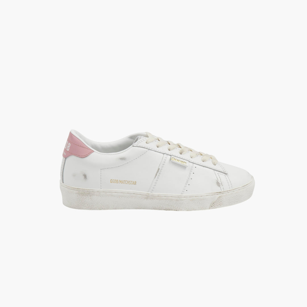 Golden Goose Match Star Sneakers Bianco-Rosa (Donna)