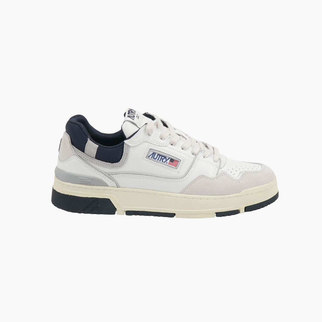 Sneakers AUTRY in pelle bianco-blu navy