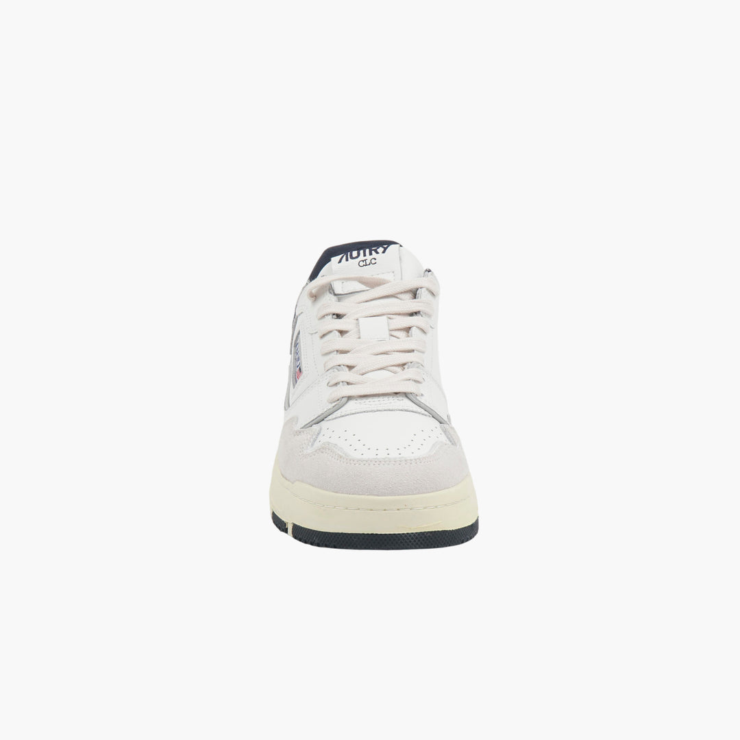 AUTRY White-Navy Leather Sneakers