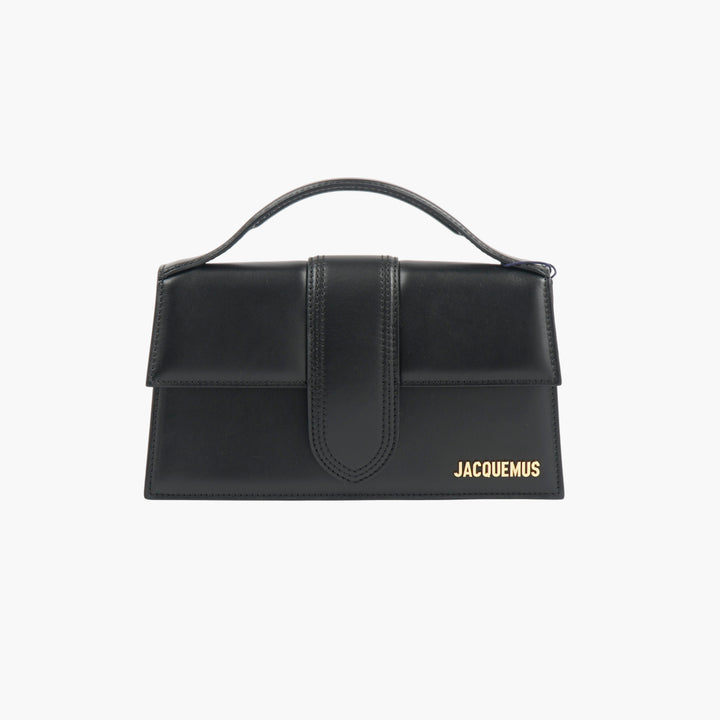 Borsa a mano in pelle nera Jacquemus