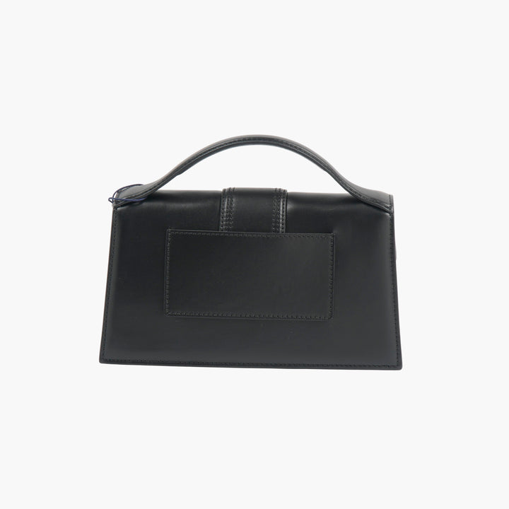 Borsa a mano in pelle nera Jacquemus