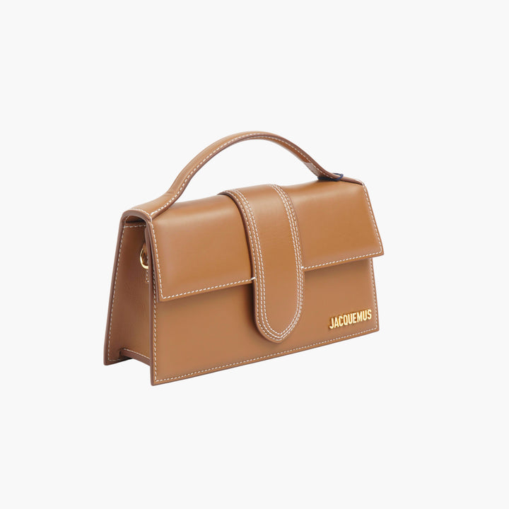 Borsa a mano in pelle marrone JACQUEMUS