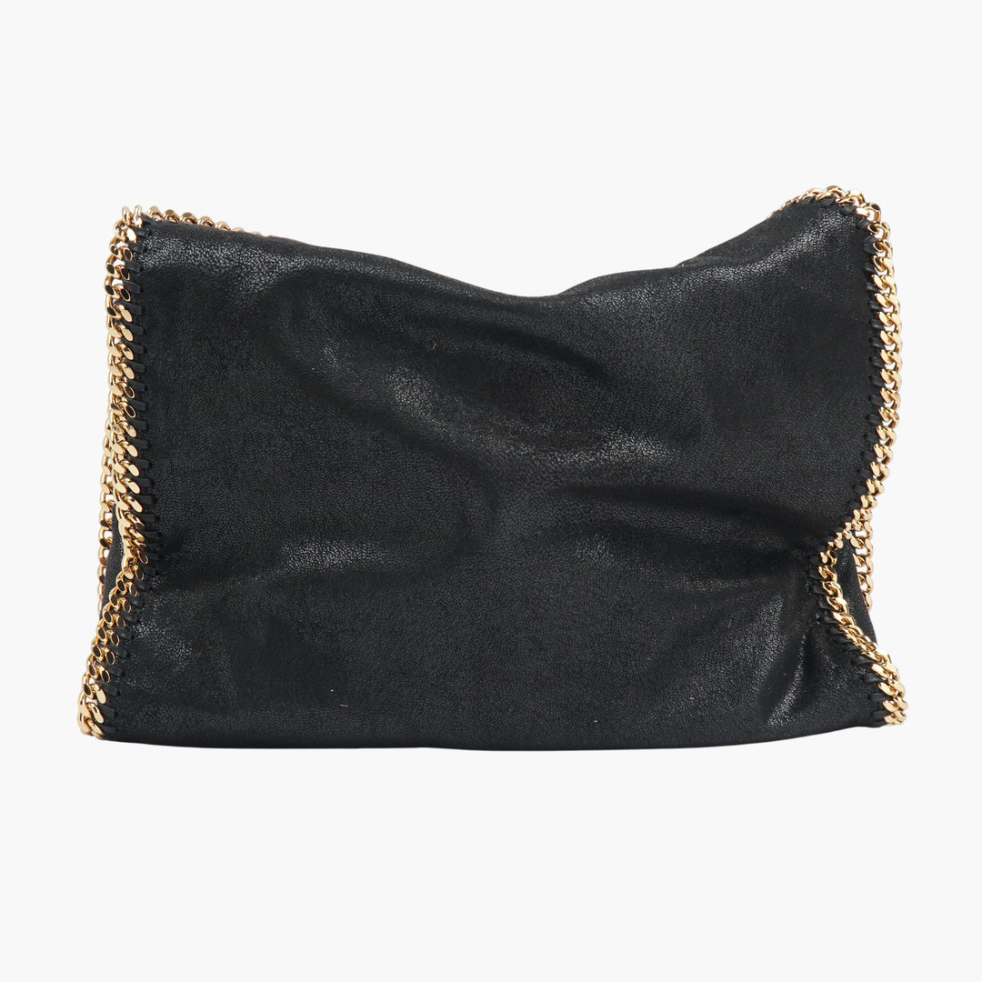 Borsa Stella McCartney in pelle vegana nera-oro