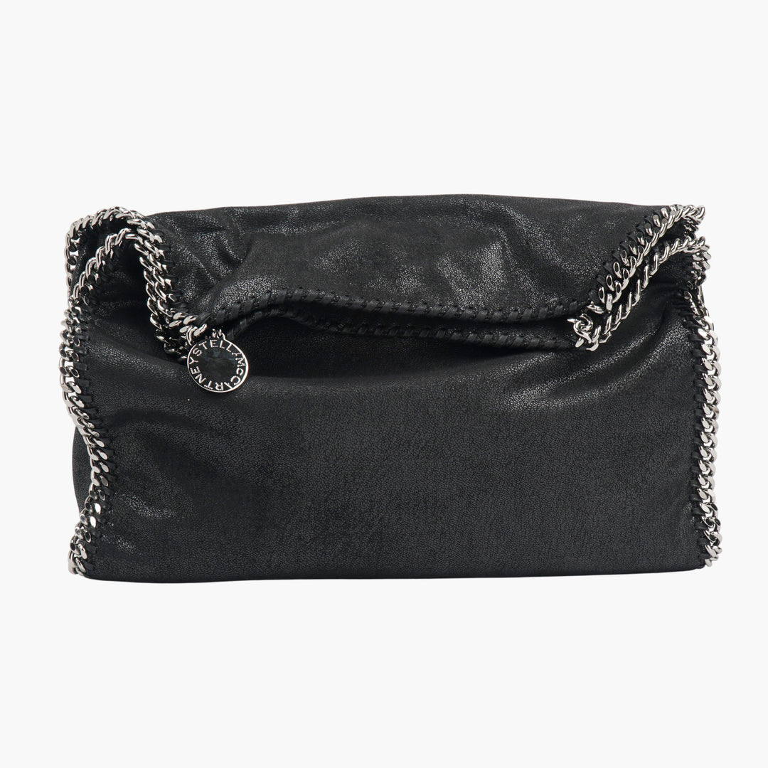 Borsa a tracolla in pelle nera Stella McCartney