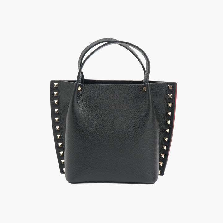 Valentino Rockstud Black Leather Tote