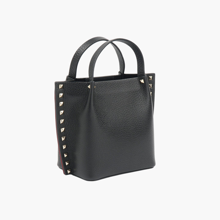 Valentino Rockstud Black Leather Tote