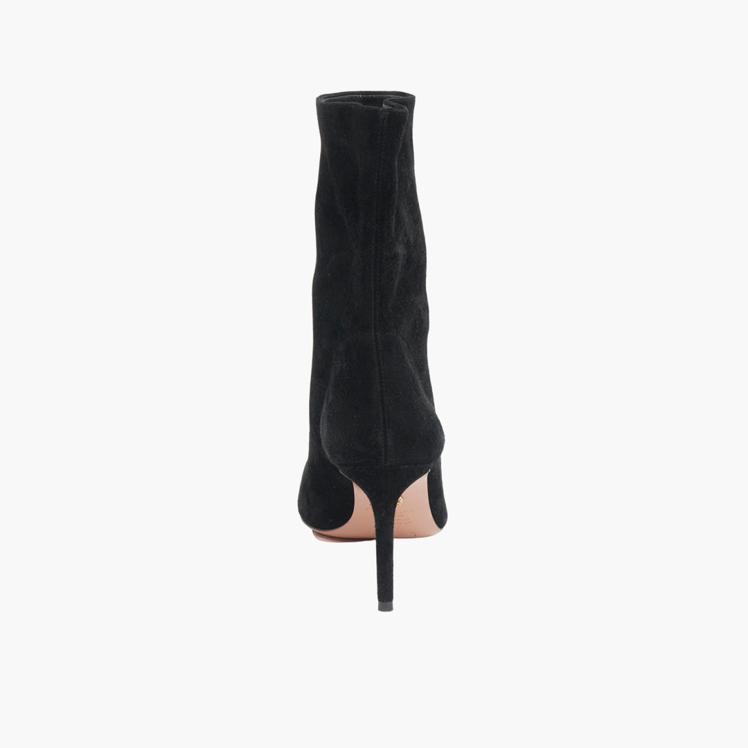 AQUAZZURA Black Suede Heels