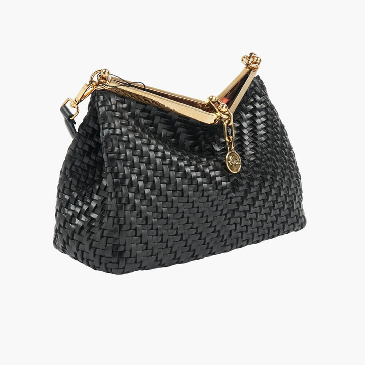 ETRO Black Gold Woven Handbag