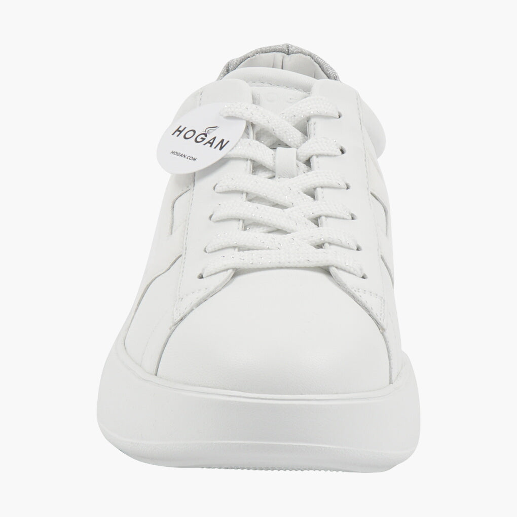 Hogan White Leather Sneakers