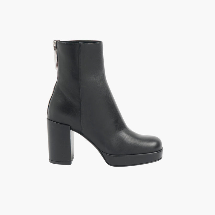 SERGIO ROSSI Bootie-75 ankle block heel platform boot