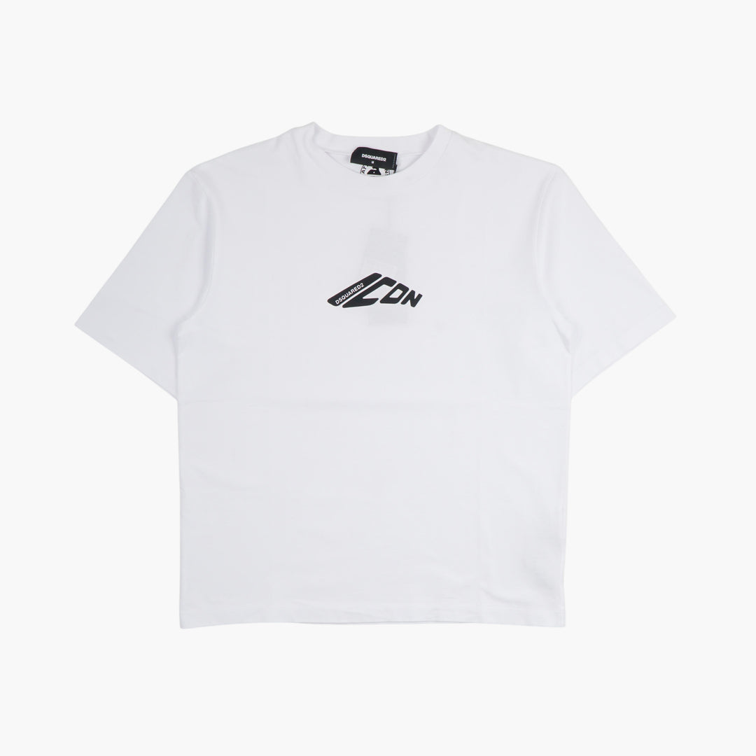 DSQUARED2 White Cotton Logo T-Shirt