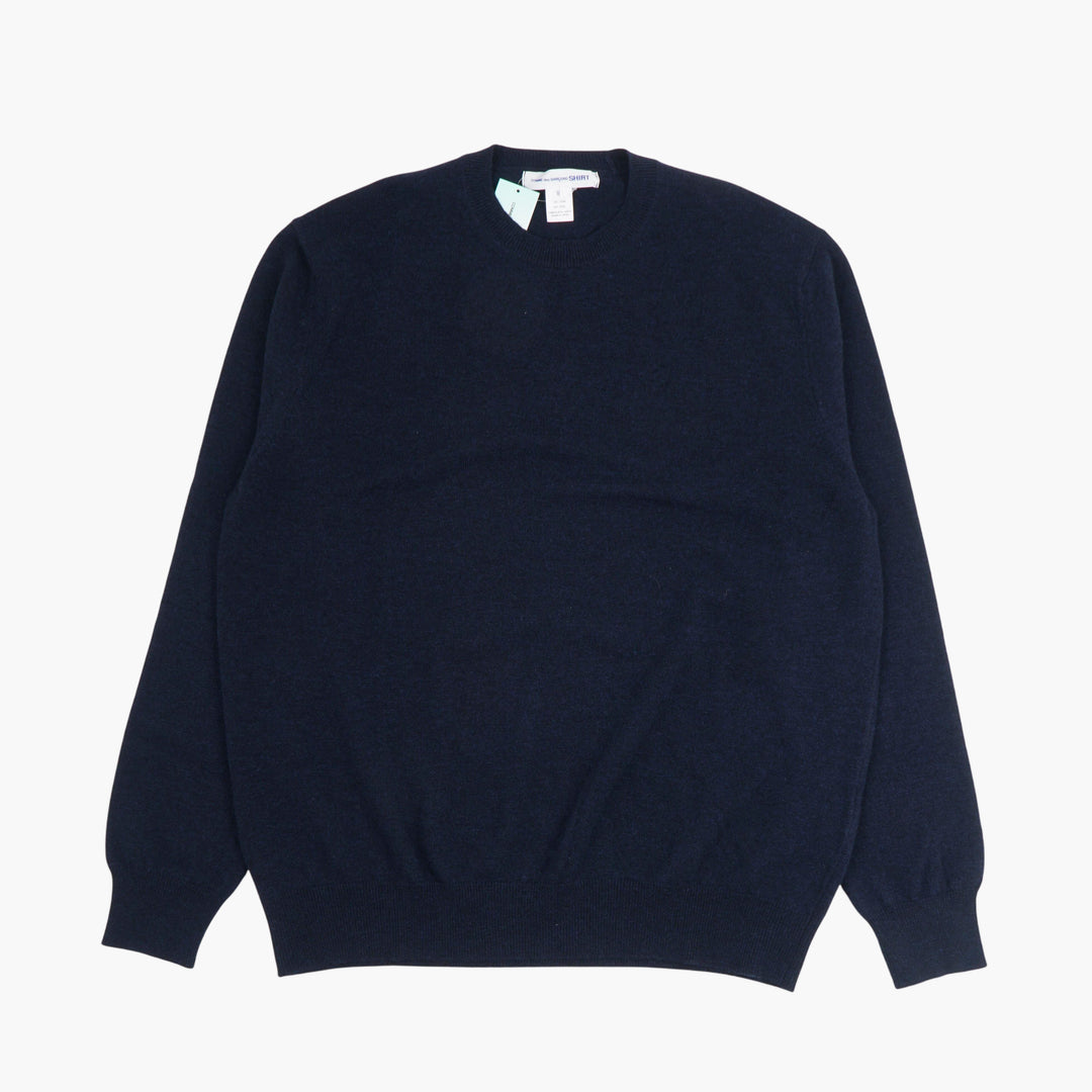 Comme des Garçons Blue Crew Neck Sweater