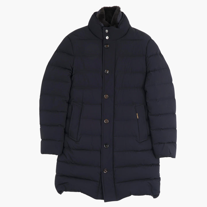 Moorer Blue Quilted Coat