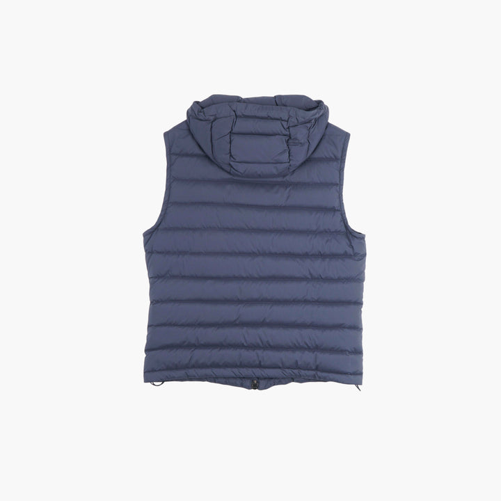 Moorer Blue Sleeveless Puffer Vest