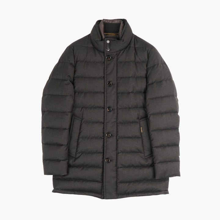 Moorer Blue Wool Quilted Jacket