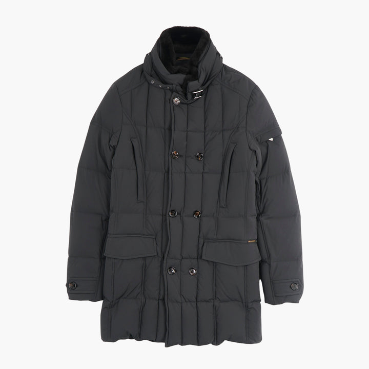 Moorer Blue Quilted Winter Coat