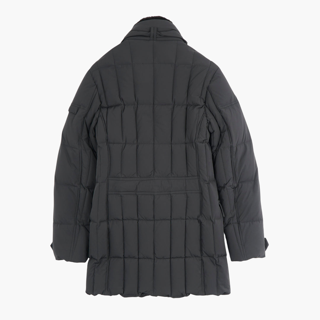 Moorer Blue Quilted Winter Coat