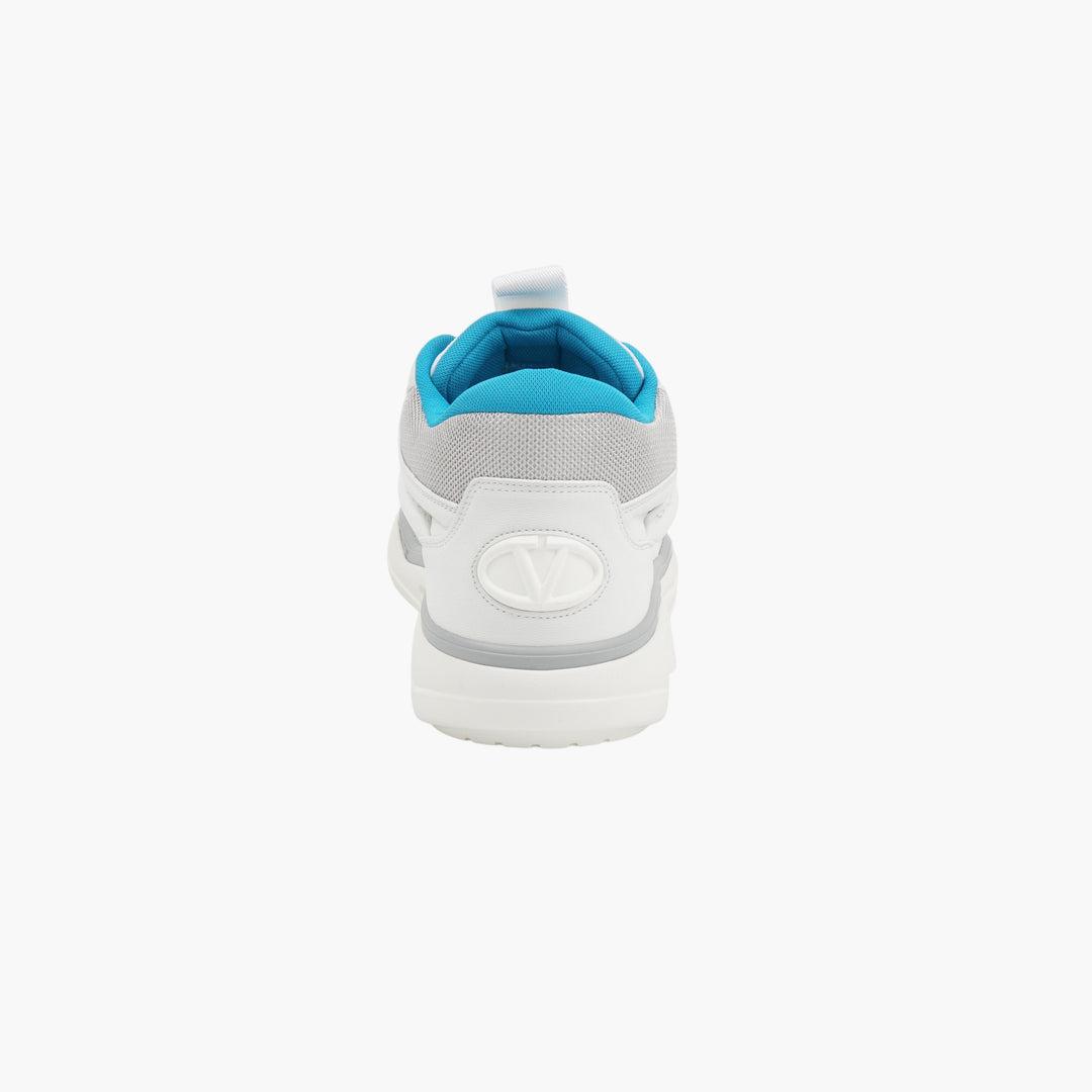 VALENTINO White-Turquoise Sneakers