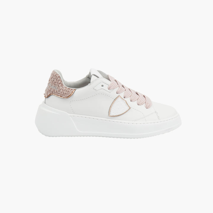 PHILIPPE MODEL Sneakers Bianco-Rosa