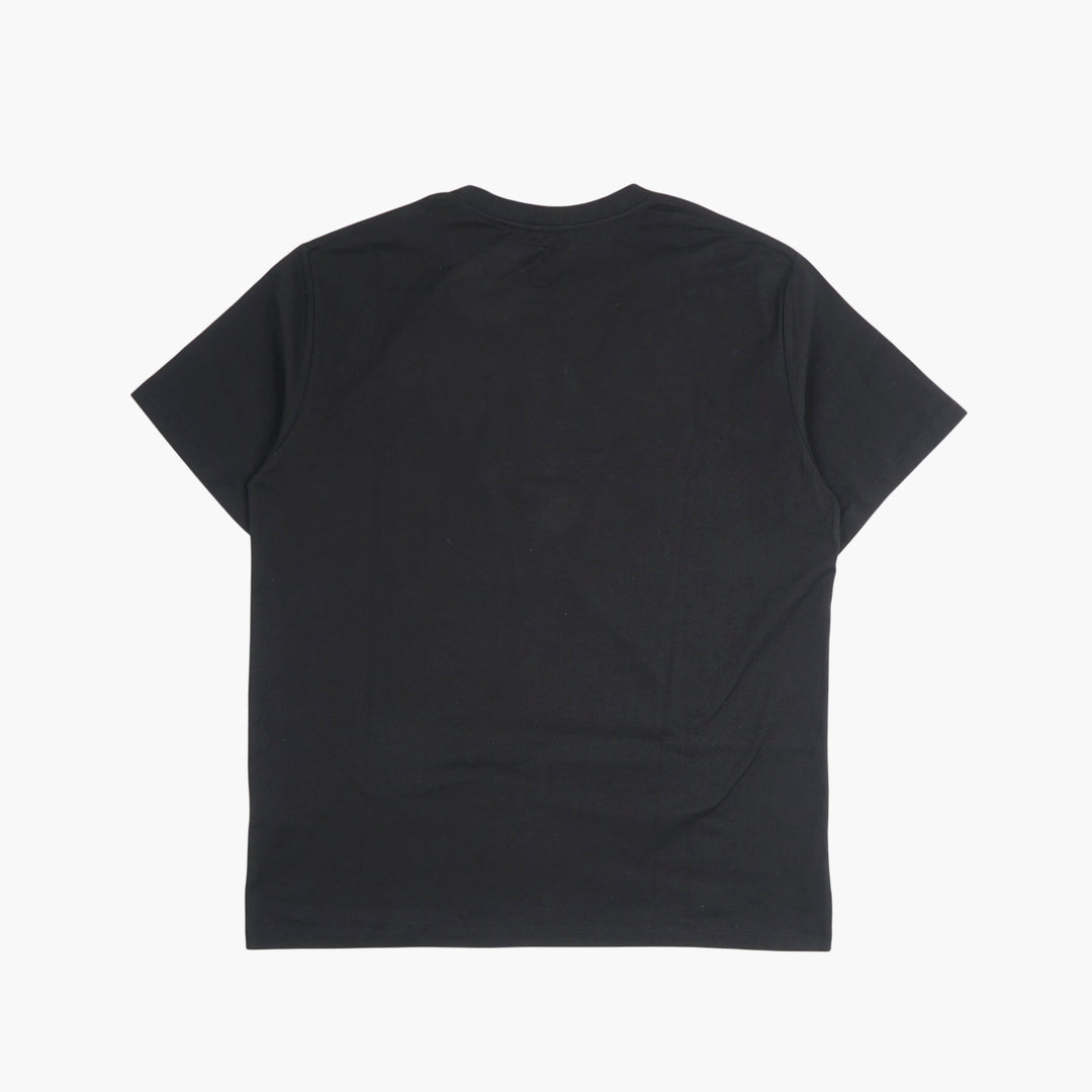 T-shirt con logo in cotone nero Balmain