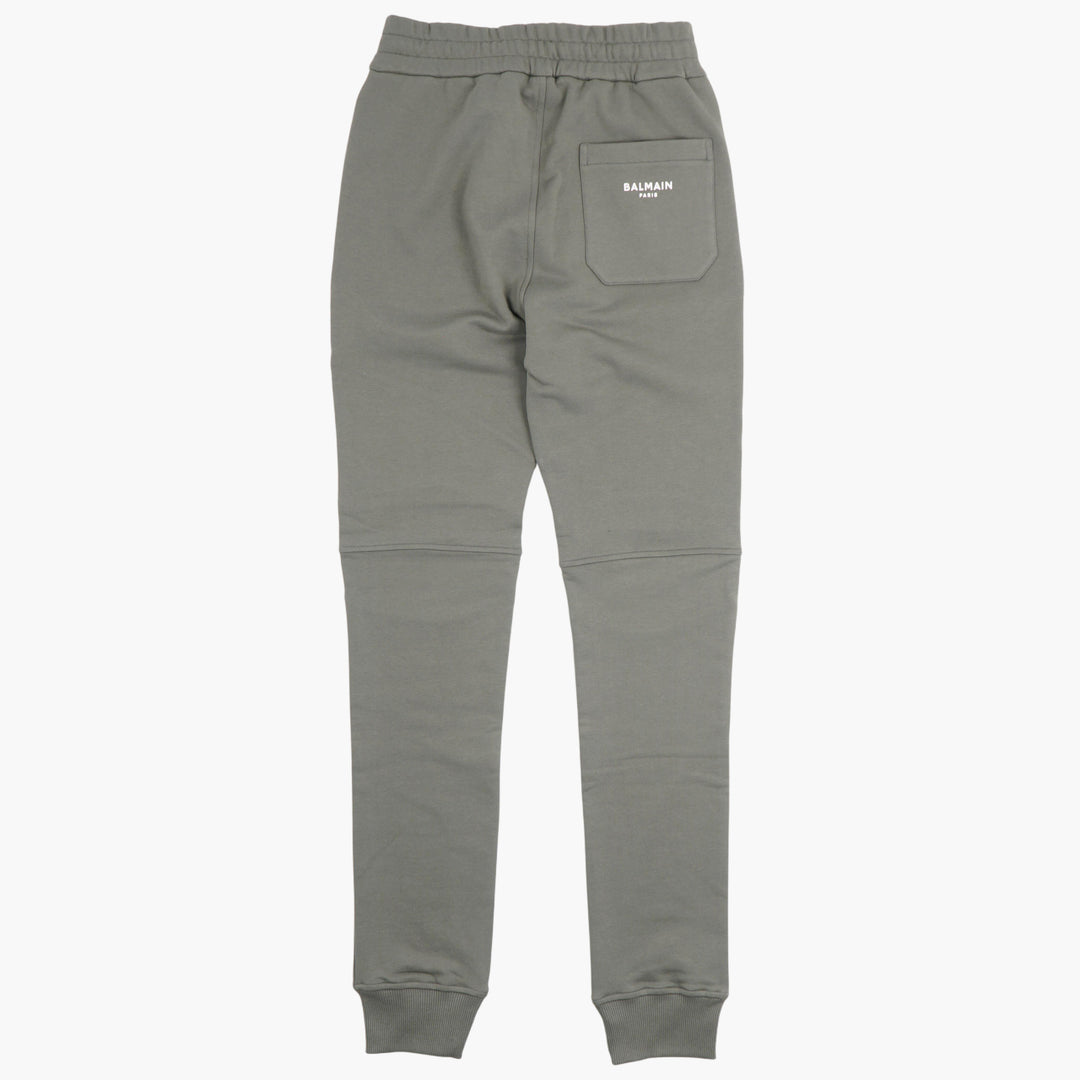 Balmain Verde Joggers with Ribbed Knees