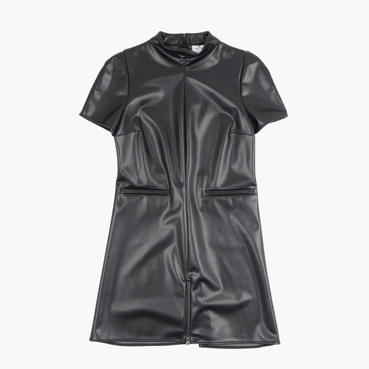 COURREGES PARIS Faux leather minidress