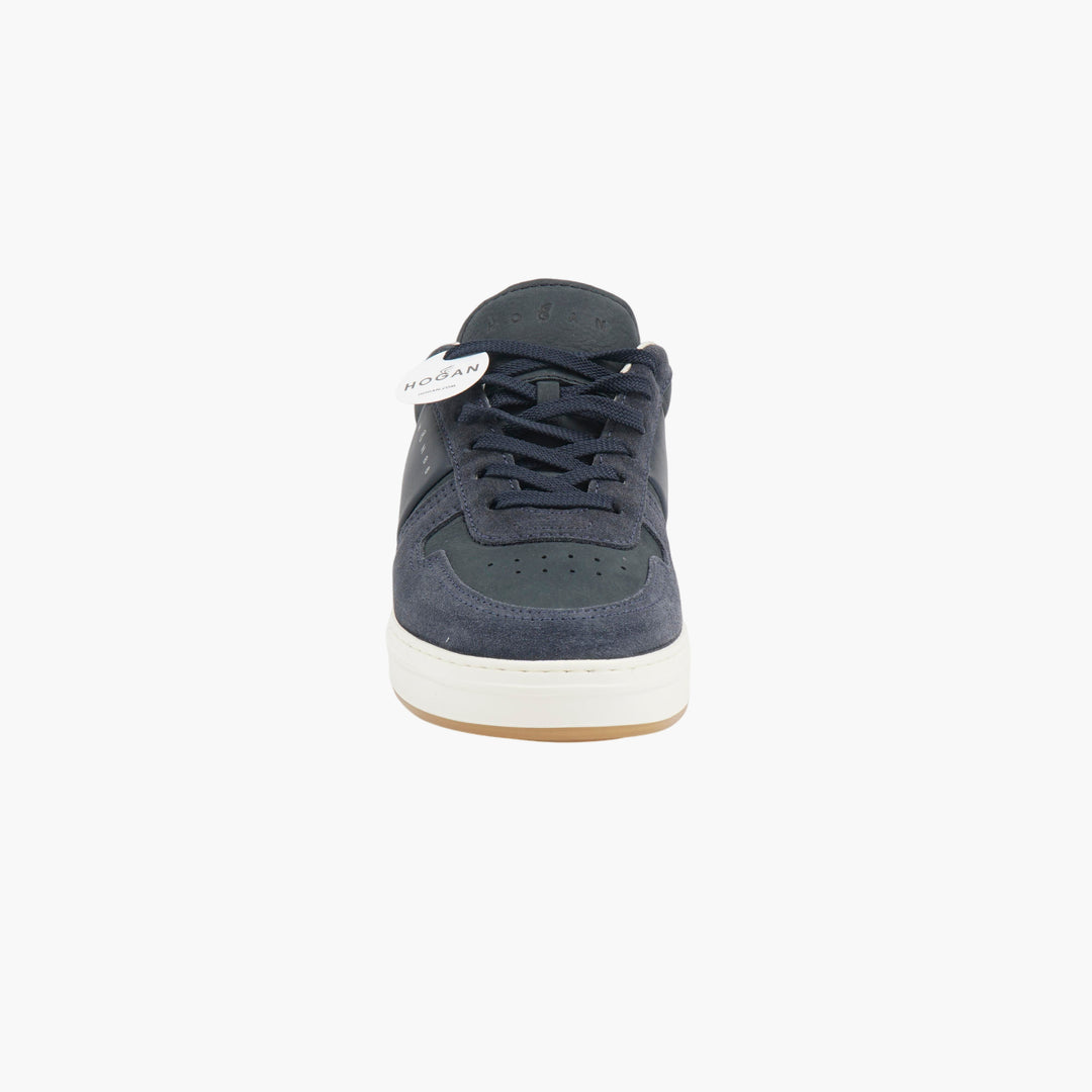 Sneakers Hogan in pelle blu navy