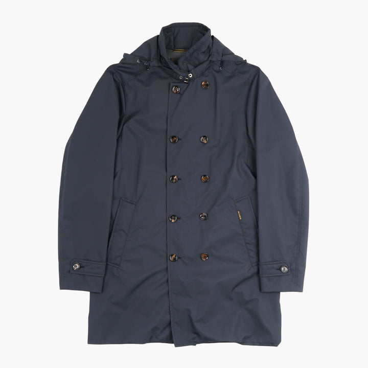 Moorer Double-Breasted Coat Blu