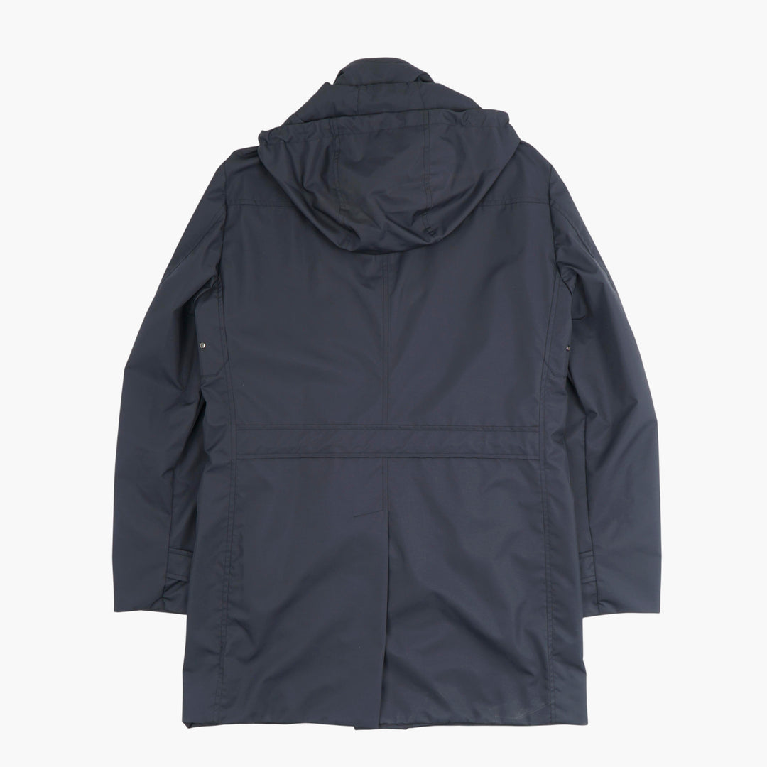 Moorer Double-Breasted Coat Blu