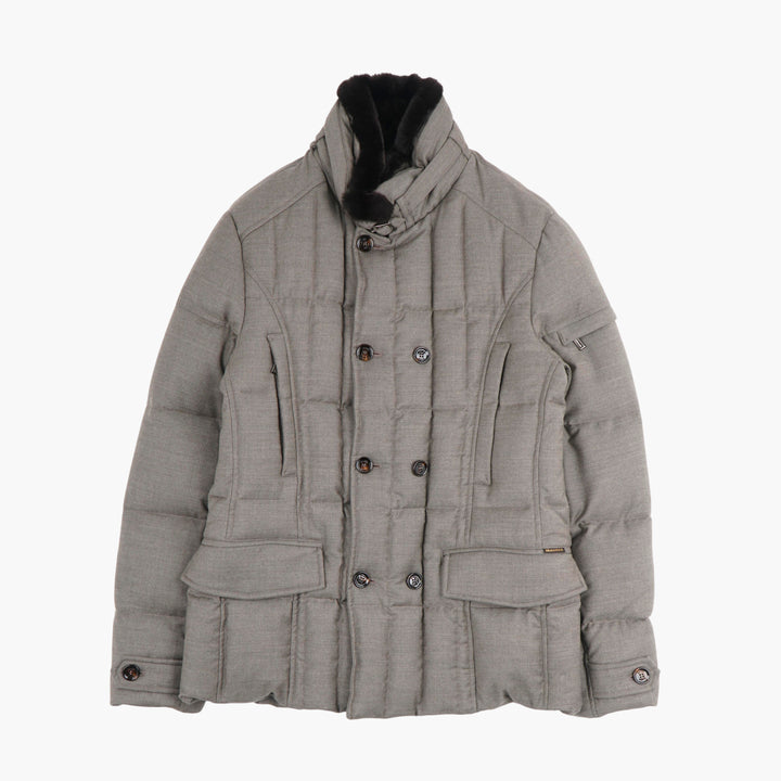 Moorer Beige Double-Breasted Jacket