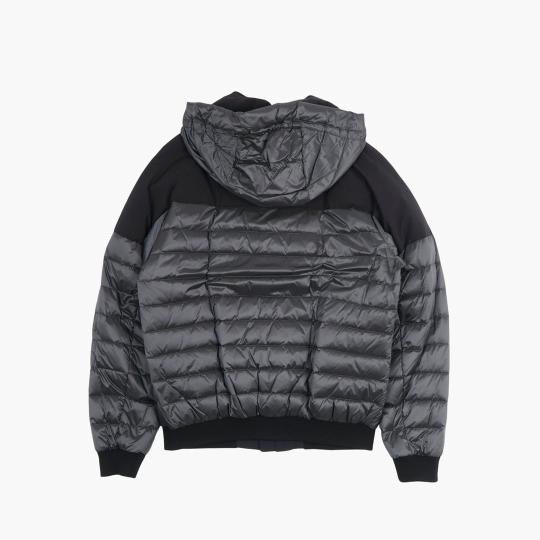 Moorer Black and Gray Quilted Jacket