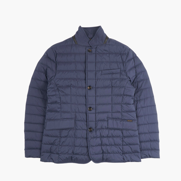 Moorer Blue Quilted Jacket