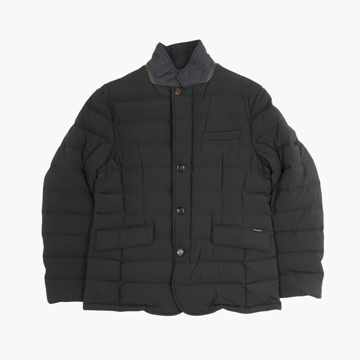 Moorer Blue Quilted Jacket