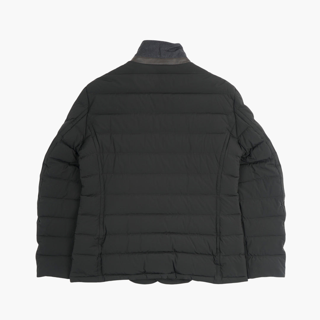 Moorer Blue Quilted Jacket