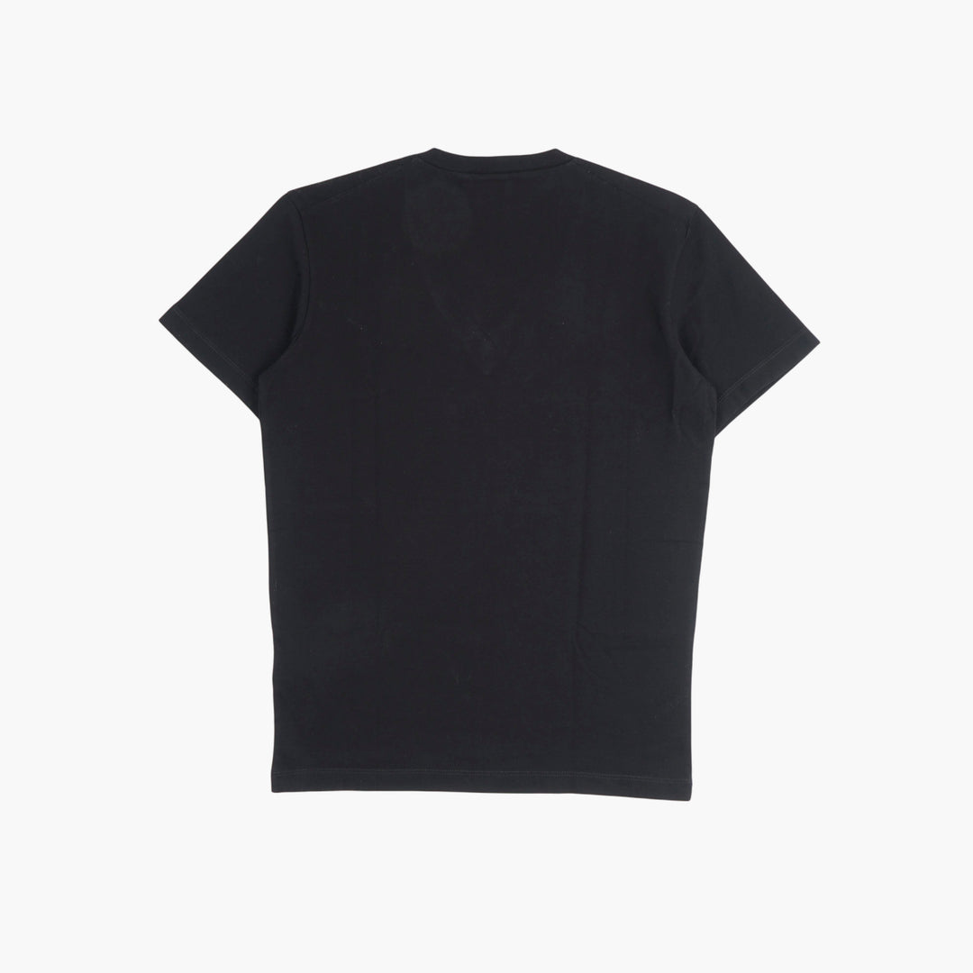 DSQUARED2 T-shirt nera con scollo a V