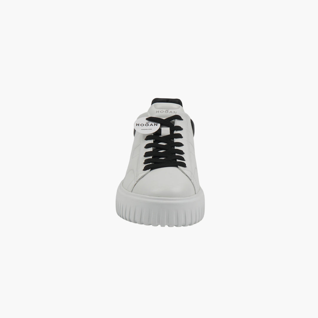 Hogan White Sneakers with Black Details