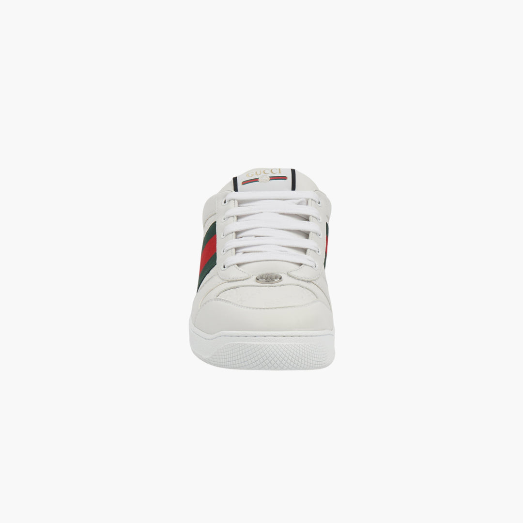 GUCCI Ace Leather Sneakers White-Multi