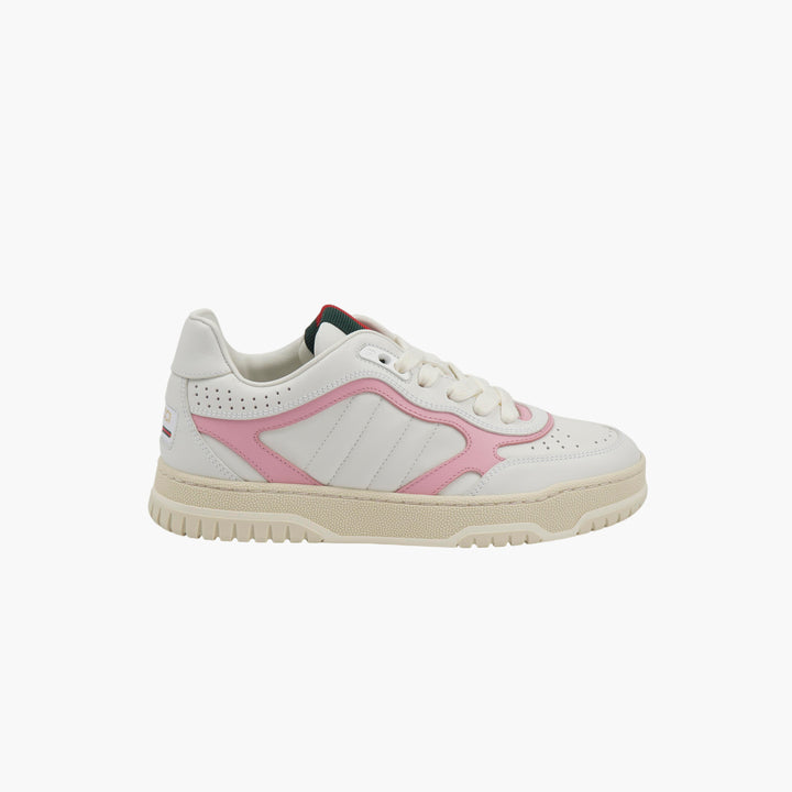 Sneakers in pelle bianca e multicolore GUCCI