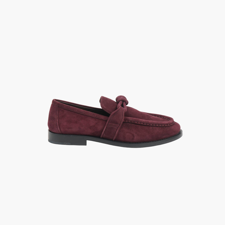 Bottega Veneta Bordeaux Suede Loafers