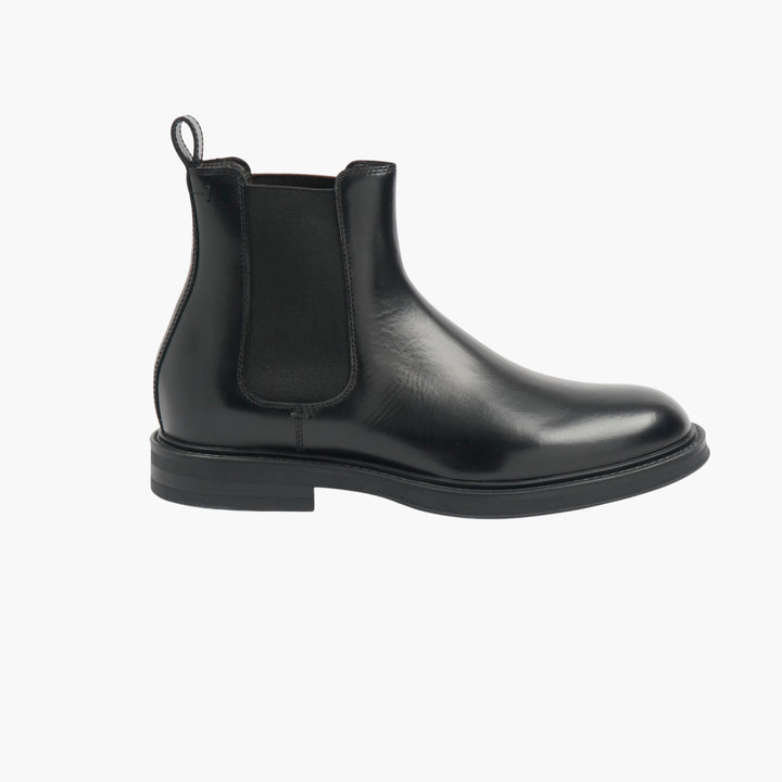 Henderson Black Leather Chelsea Boots