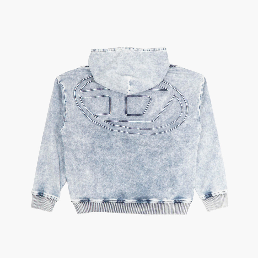 DIESEL Acid-Wash Denim Hoodie