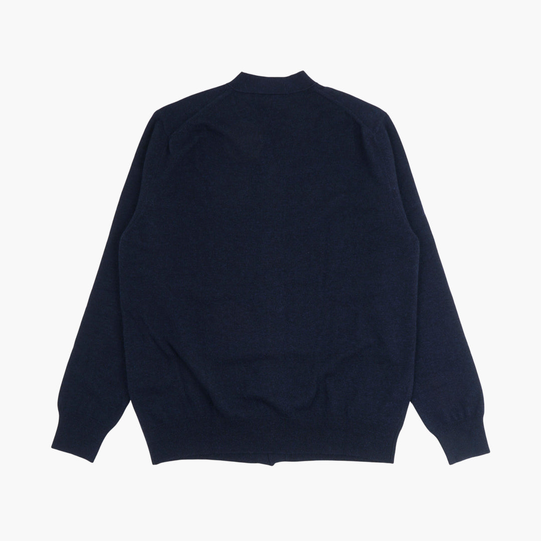 COMME DES GARCONS Blue V-Neck Cardigan