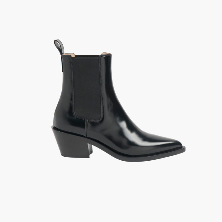 Gianvito Rossi Black Leather Ankle Boots