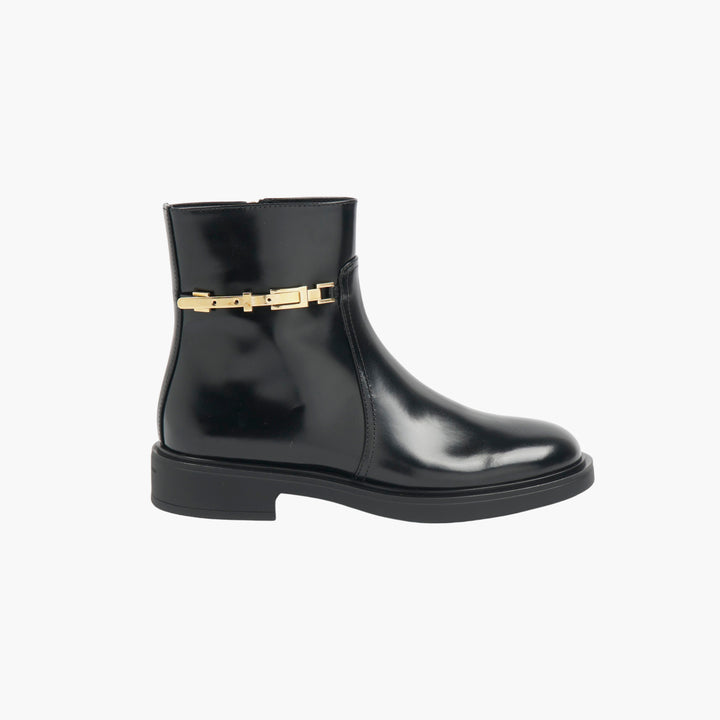 Gianvito Rossi Black Leather Ankle Boots