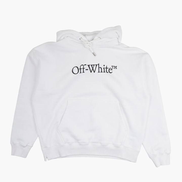 Off-White White Hoodie with Branding