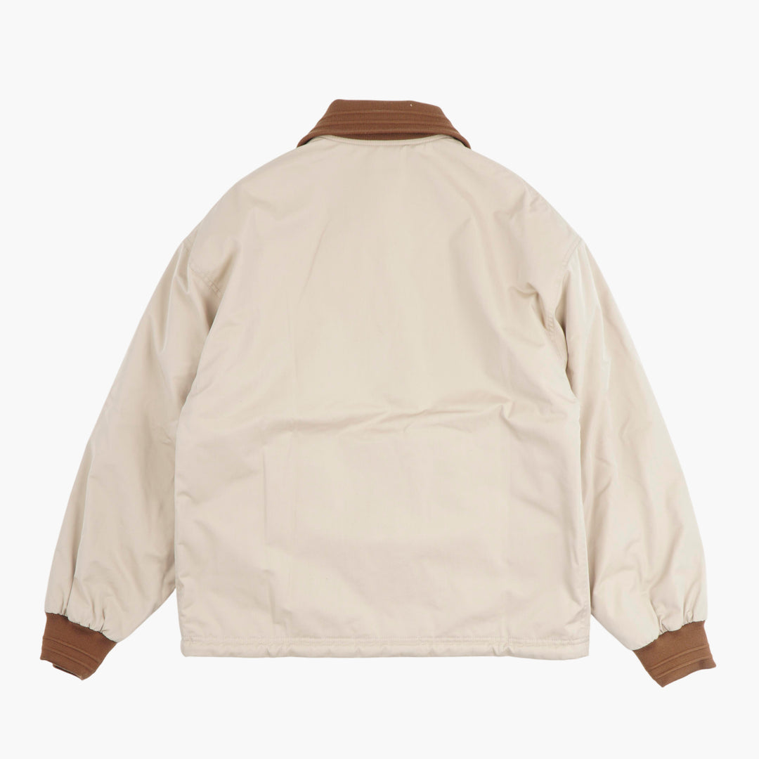 KENZO Beige Jacket with Brown Collar