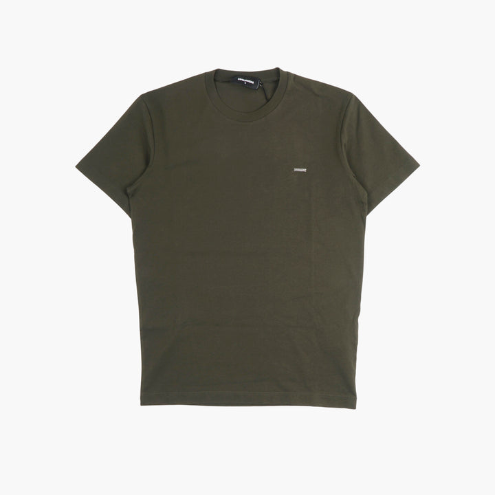 T-shirt in cotone verde DSQUARED2