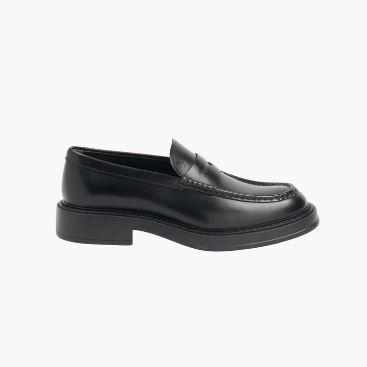 Mocassini in pelle nera TOD'S